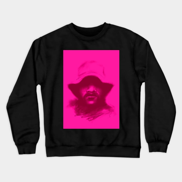 Copy of rebel, sturdy man with bucket hat Crewneck Sweatshirt by stoekenbroek